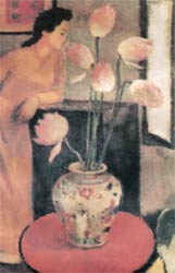 thieu_nu_voi_hoa_sen-to_ngoc_van