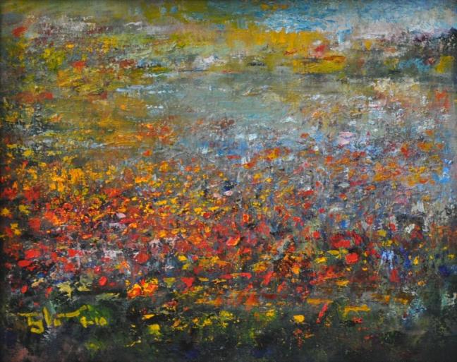 Bờ sông sau cơn lũ